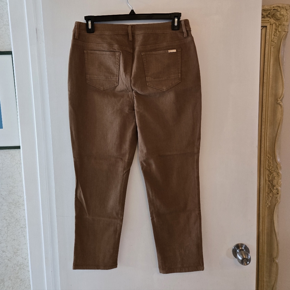 Chico's So Slimming Girlfriend Crop Denim Jeans 10 - Picture 2 of 11